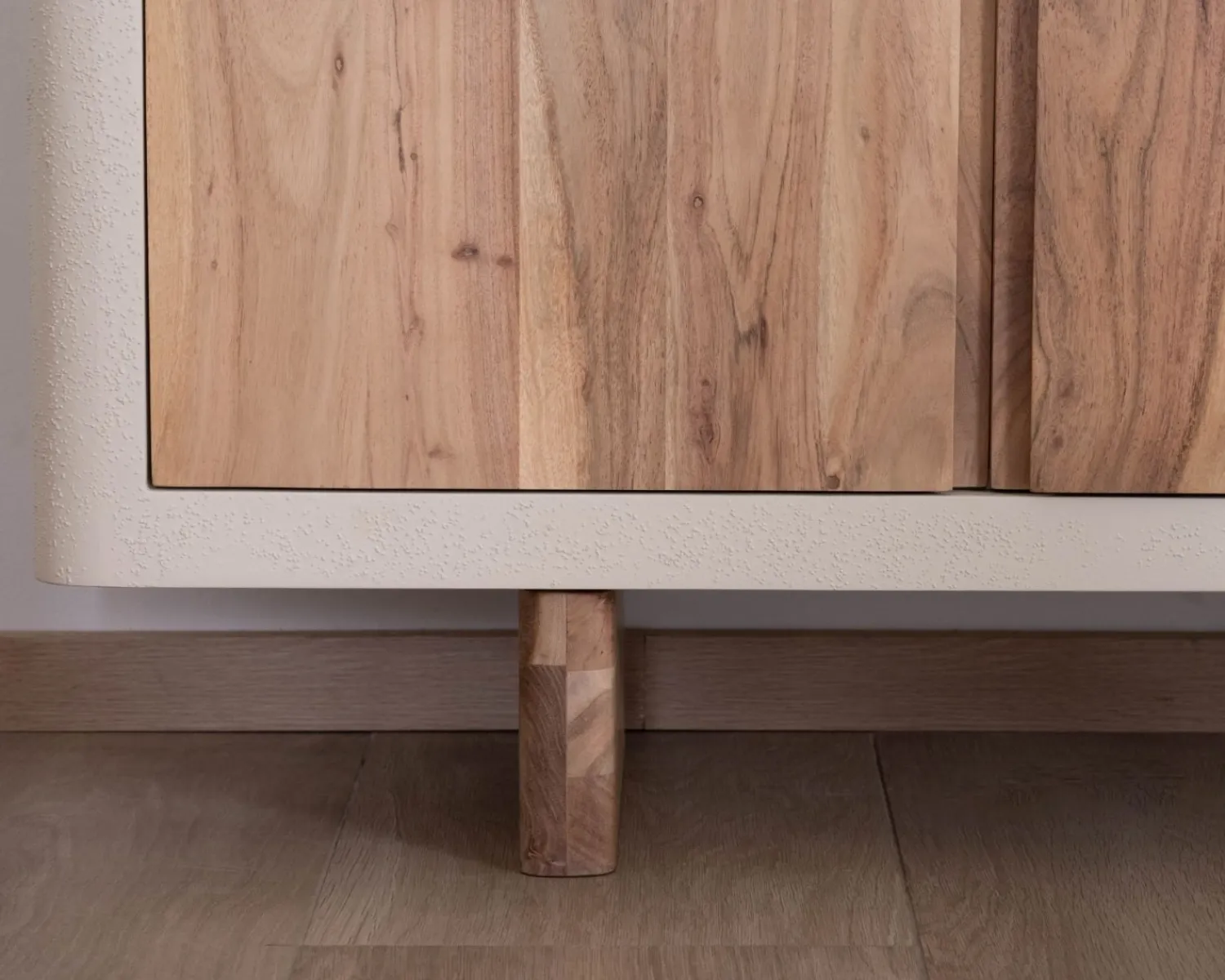 Meuble House Grand buffet bas 4 portes style organique et contemporain "Miona" Sale