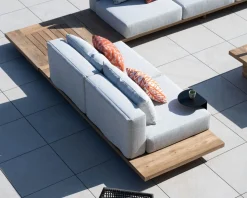 Meuble House Grand canapé modulaire 5 places de jardin 