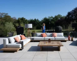 Meuble House Grand canapé modulaire 5 places de jardin 