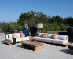 Meuble House Grand canapé modulaire 5 places de jardin 