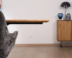Meuble House Grande table de repas en teck recyclé et pieds mikado