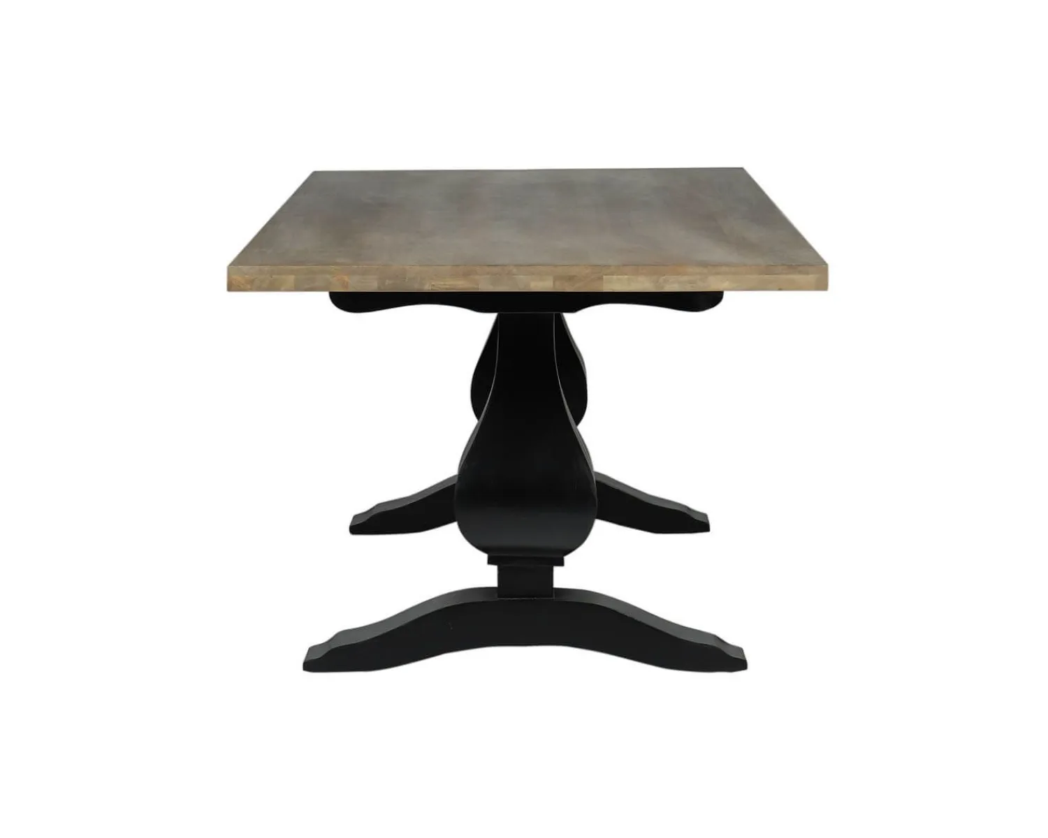 Meuble House Grande table de repas 8/10 places style chic noire et bois "Legacy" Best