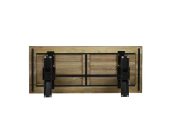 Meuble House Grande table de repas 8/10 places style chic noire et bois