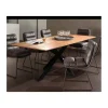 Meuble House Grande table de salle à manger en bois recyclé et métal 220cm "Copley" Outlet