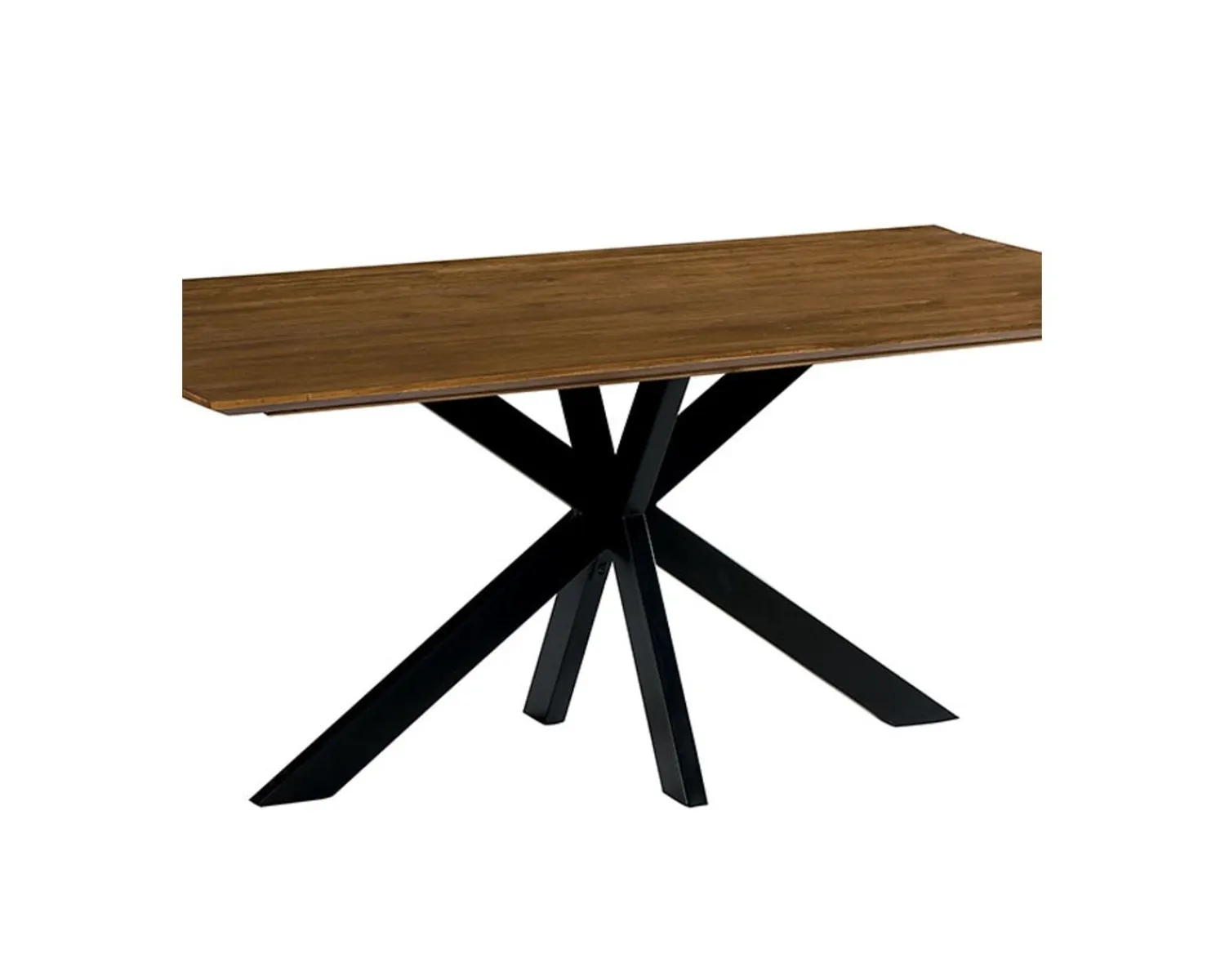 Meuble House Grande table de salle à manger en bois recyclé et métal 220cm "Copley" Outlet
