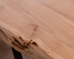 Meuble House Grande table à manger plateau 280 cm acacia massif et pieds métal "3D" Discount