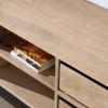 Meuble House Grand meuble TV bicolore en manguier avec portes, niches et tiroirs "Bocca" 180 cm Discount
