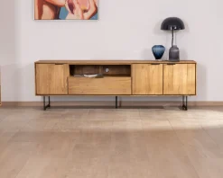 Meuble House Grand meuble TV 200 cm en teck recyclé 