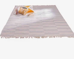 Meuble House Grand tapis bicolore frangé 200 x 300 cm 