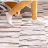 Meuble House Grand tapis blanc rayé bleu format 200x300cm "Ethnic" Best