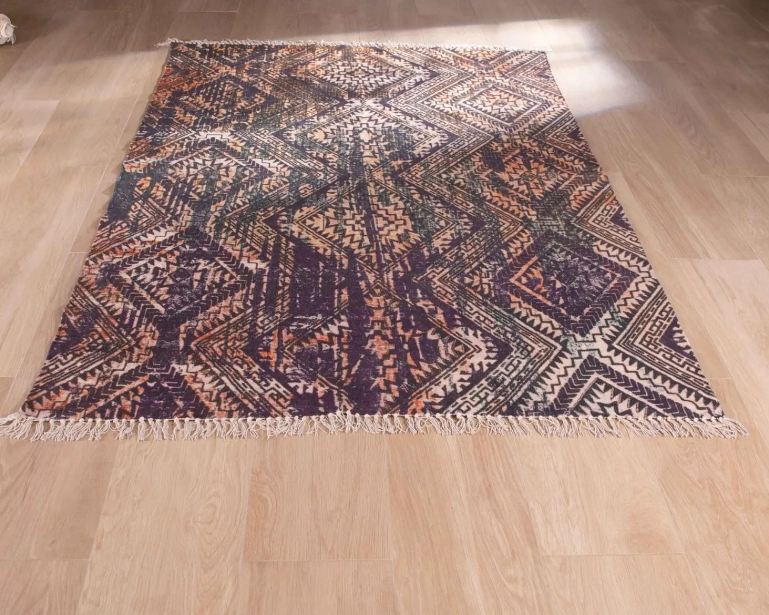 Meuble House Grand tapis en coton imprimé esprit aztèque 180x270cm "Cocoon" Discount