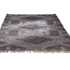 Meuble House Grand tapis ethnique noir motifs brodés blancs "Solira" 300x200cm Online