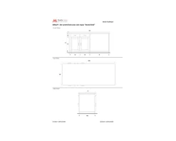 Meuble House Îlot central bois et quartz blanc avec coin repas 