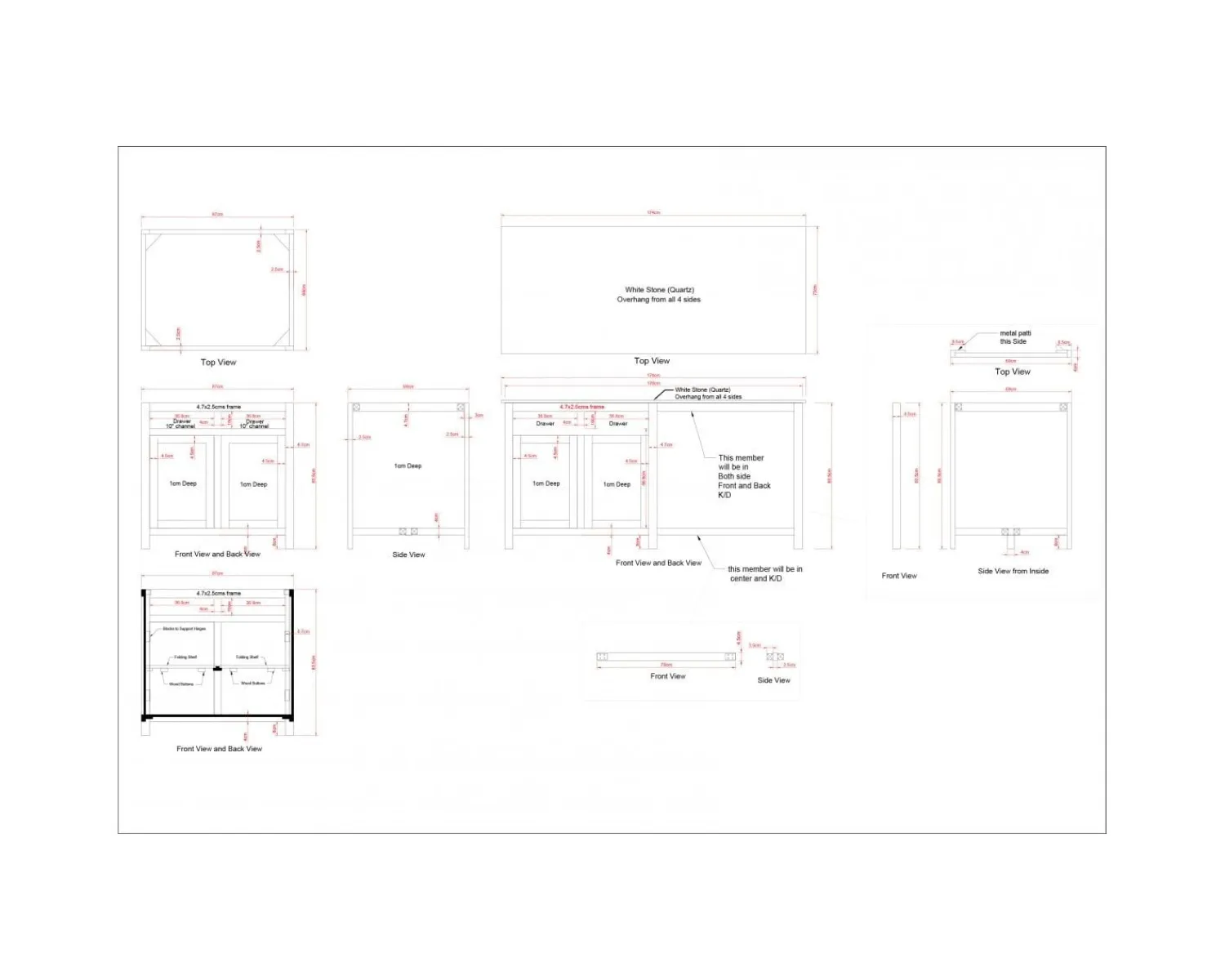 Meuble House Îlot central en manguier et granit avec coin repas "Grand Chef" Online