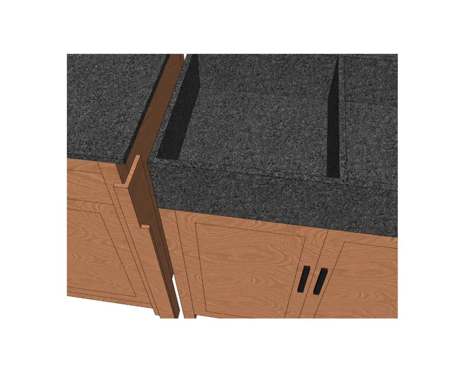 Meuble House Lot de 2 baguettes pour meuble évier 79 cm "Grand Chef" Sale