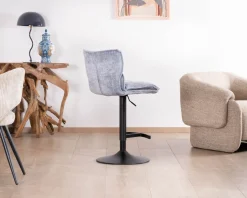 Meuble House Lot de 2 chaises de bar matelassées réglables en hauteur