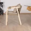 Meuble House Lot de 2 chaises de repas confort et design en teck recyclé "Eole" Sale