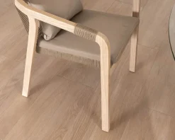 Meuble House Lot de 2 chaises de repas confort et design en teck recyclé 