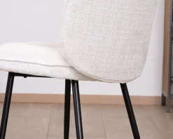 Meuble House Lot de 2 chaises de repas confort style scandinave 