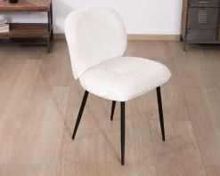 Meuble House Lot de 2 chaises de repas confort style scandinave 