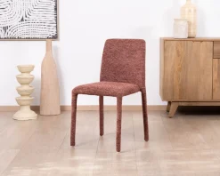 Meuble House Lot de 4 chaises de repas empilables avec habillage intégral