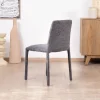 Meuble House Lot de 4 chaises de repas empilables en tissu gris graphite texturé “Otto” Sale
