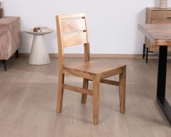 Meuble House Lot de 2 chaises de repas en acacia massif