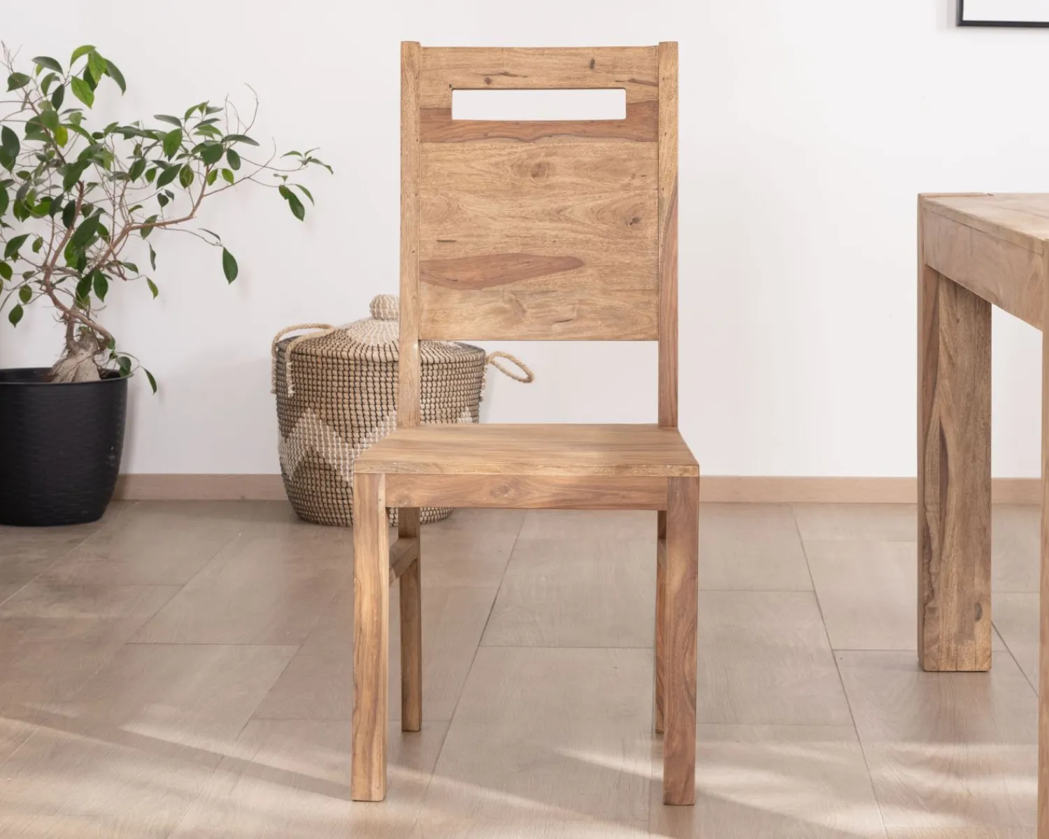 Meuble House Lot de 2 chaises de repas en palissandre "Kalanohé" Hot