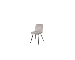 Meuble House Lot de 4 chaises de repas grises et noires