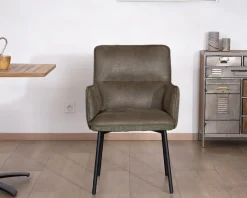 Meuble House Lot de 2 chaises de repas look rétro