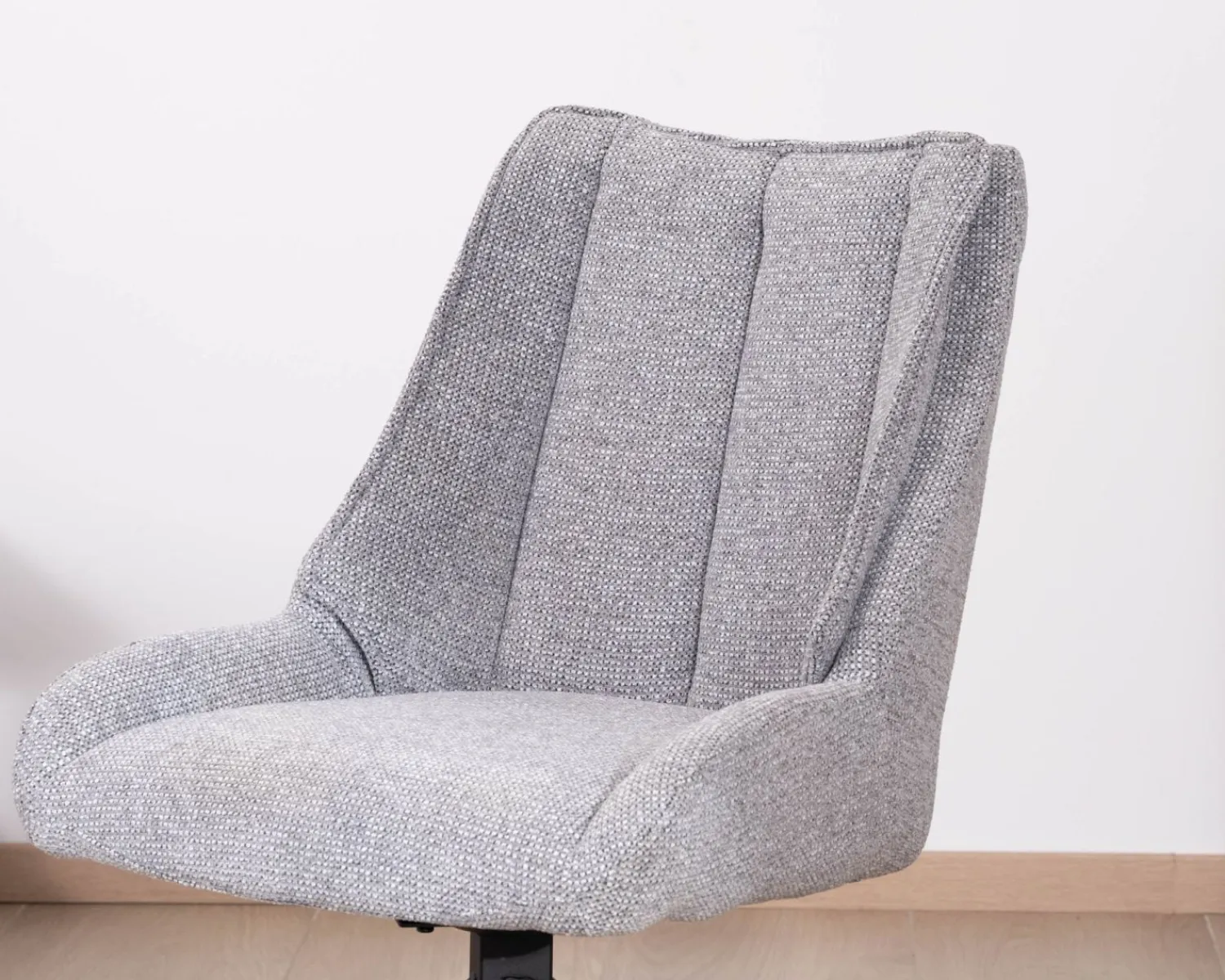 Meuble House Lot de 2 chaises de repas pivotantes en tissu gris "Webber" Online