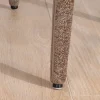 Meuble House Lot de 2 chaises design recouvrement intégral en tissu bouclettes marron "Amarello" Best