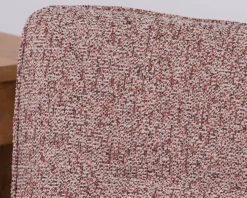 Meuble House Lot de 2 chaises en tissu bi-matière prune 