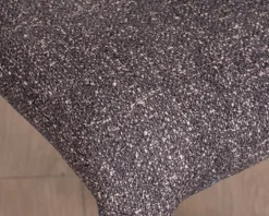 Meuble House Lot de 2 chaises en tissu chiné gris foncé “Milano” revêtement intégral esprit design Best