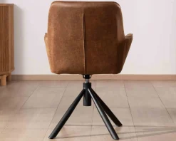 Meuble House Lot de 2 chaises enveloppantes sur pied rotatif 