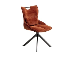 Meuble House Lot de 2 chaises tournantes style rétro 