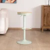 Meuble House Lot de 2 tabourets réglables avec assise bois "Juo" en métal vert acidulé Online