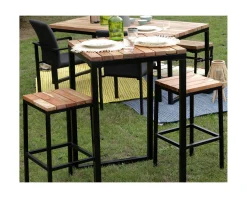 Meuble House Mange-debout carré en bois exotique 70x70 cm "Garden"