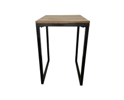 Meuble House Mange-debout carré en bois exotique 70x70 cm