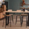 Meuble House Mange debout 190cm "Jaffna" style moderne bois massif et métal Outlet
