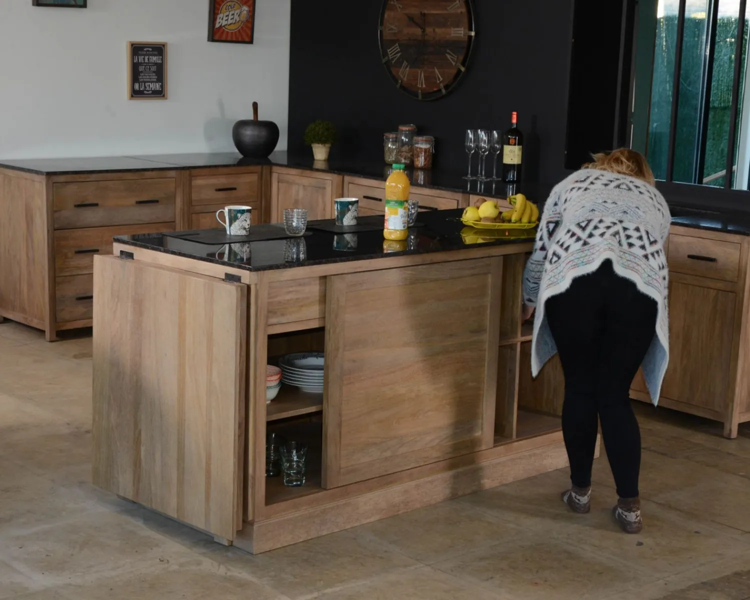 Meuble House Meuble bois massif de cuisine 1 porte "Grand Chef" Best