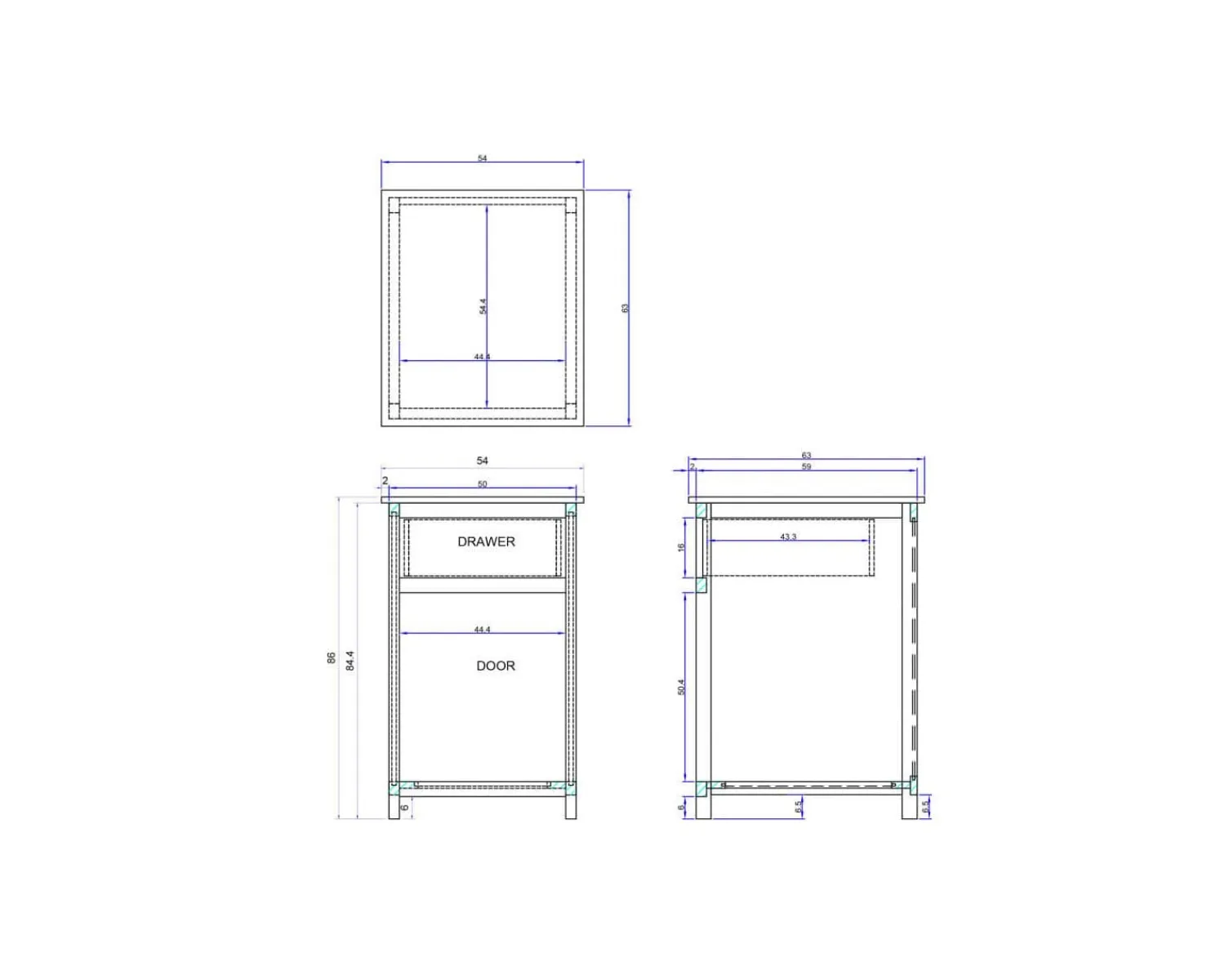 Meuble House Meuble de cuisine bois massif 1 porte 1 tiroir "Grand Chef" Outlet