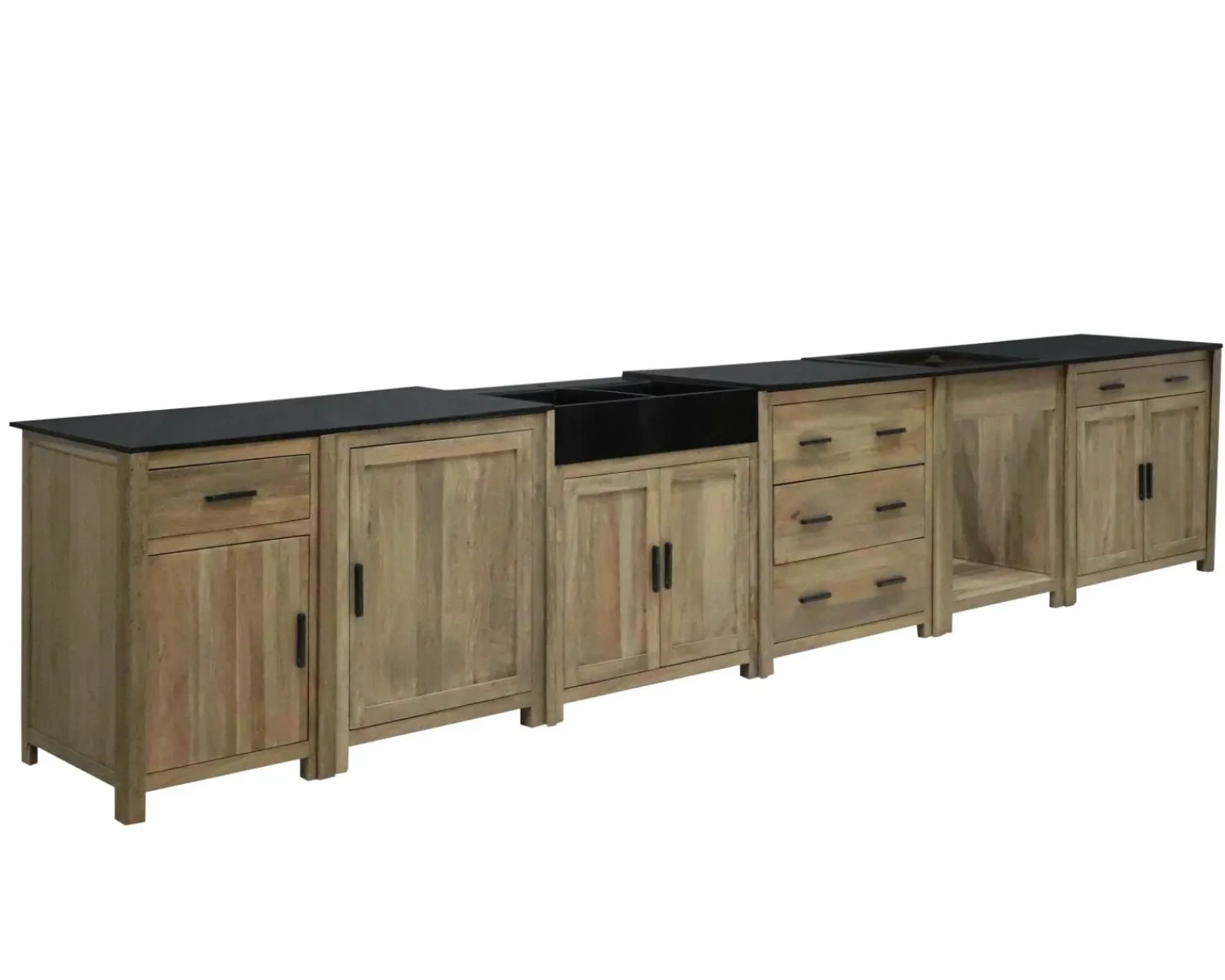 Meuble House Meuble de cuisine bois massif 1 porte 1 tiroir "Grand Chef" Outlet