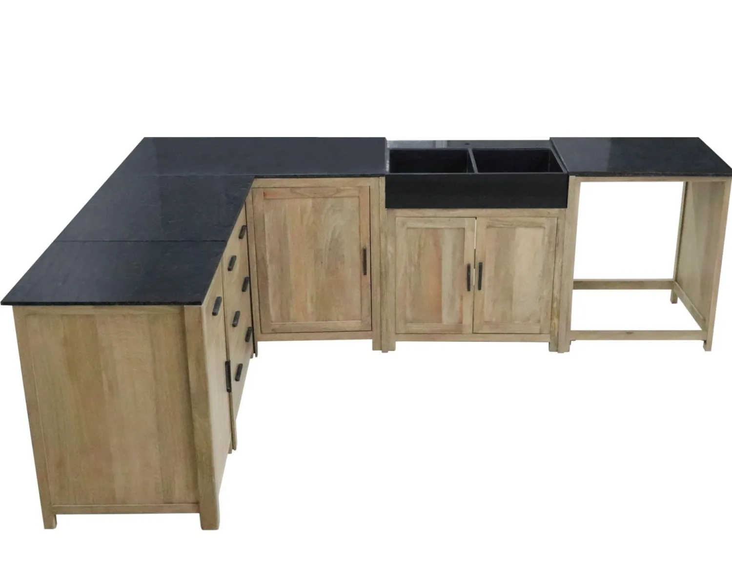 Meuble House Meuble de cuisine bois massif 1 porte 1 tiroir "Grand Chef" Outlet