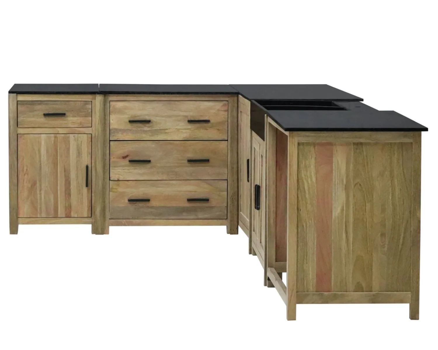 Meuble House Meuble de cuisine bois massif 1 porte 1 tiroir "Grand Chef" Outlet