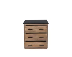 Meuble House Meuble de cuisine 3 tiroirs casserolier 