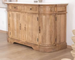 Meuble House Meuble de salle de bain deux vasques bois et quartz 150cm 