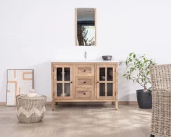 Meuble House Meuble de salle de bain simple vasque 120 cm "Maestro" en manguier