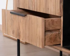Meuble House Meuble haut multi-rangement design rétro 