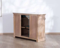 Meuble House Meuble salle de bain 1 vasque manguier massif quartz blanc